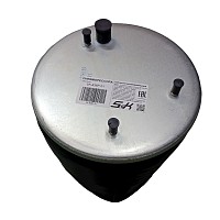 Пневмоподушка без стакана 3 шпильки M10 1 отверстие-штуцер M16 с отбойником 1 отверстие d=150.8 DAF S&K | ТопДизель