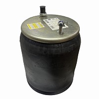 Пневмоподушка со стаканом 1 шпилька M12 1 шпилька-штуцер M12/20x1.5 1 отверстие M12x1.75 поршень пластиковый SMB/Fruehauf Sampa | ТопДизель