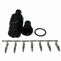 Разъем 7-pin Easyconn D=28мм Schmitz/Kogel Hella | ТопДизель