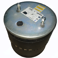 Пневмоподушка 2 шпильки M12 1штуцер M22x1.5 поршень пластик M16 BPW 30K Sampa | ТопДизель