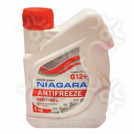 001001001006 Антифриз G12+ (карбоксилатный) готовый 1kg красный Niagara купить