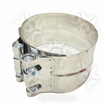 99328 Хомут глушителя плоский нержавейка 5" Freightliner International Volvo VNL Dinex купить