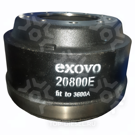 20800E Барабан тормозной задний 16.5x7 180 мм 41.7 мм Exovo купить рис.2