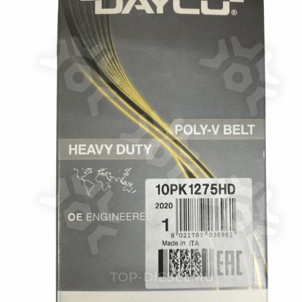 10PK1275HD Ремень поликлиновой привода вентилятора 10PK1275 Freightliner Detroit Diesel Volvo VNL Dayco купить