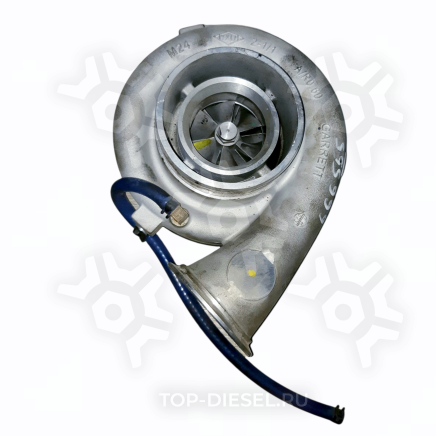 666555 Улитка алюминиевая с крыльчаткой и хомутом для Detroit Diesel без EGR 714788-5001S б/у Garrett купить рис.2